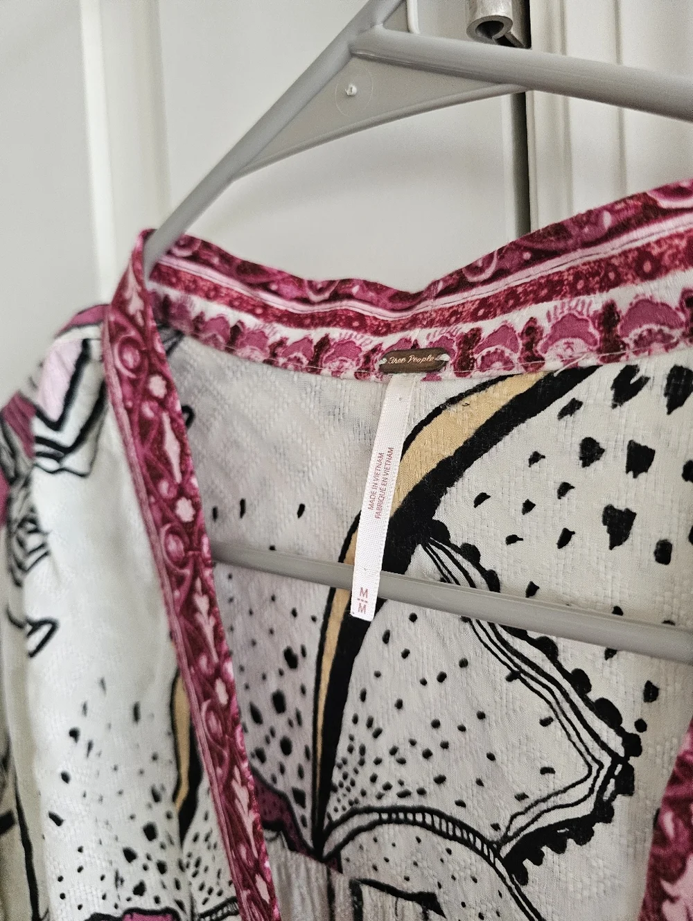 Free People C'est Moi Mixed Print Maxi Kimono - Picture 4 of 7